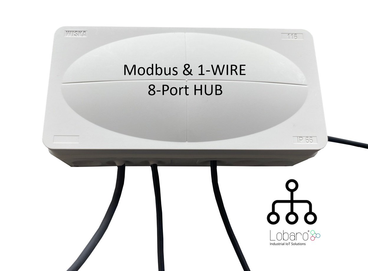 Modbus and 1-Wire 8-Port Hub