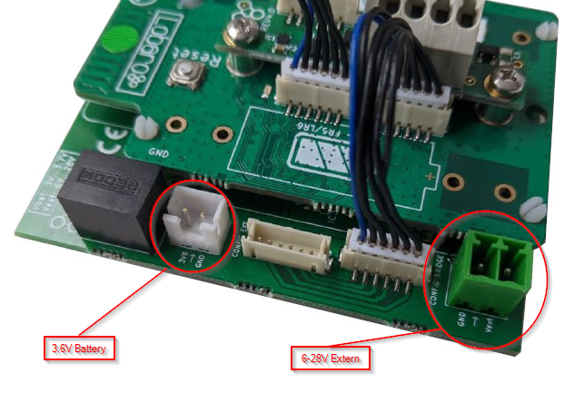 Power Addon mit externer Versorgung und Batterieanschluss