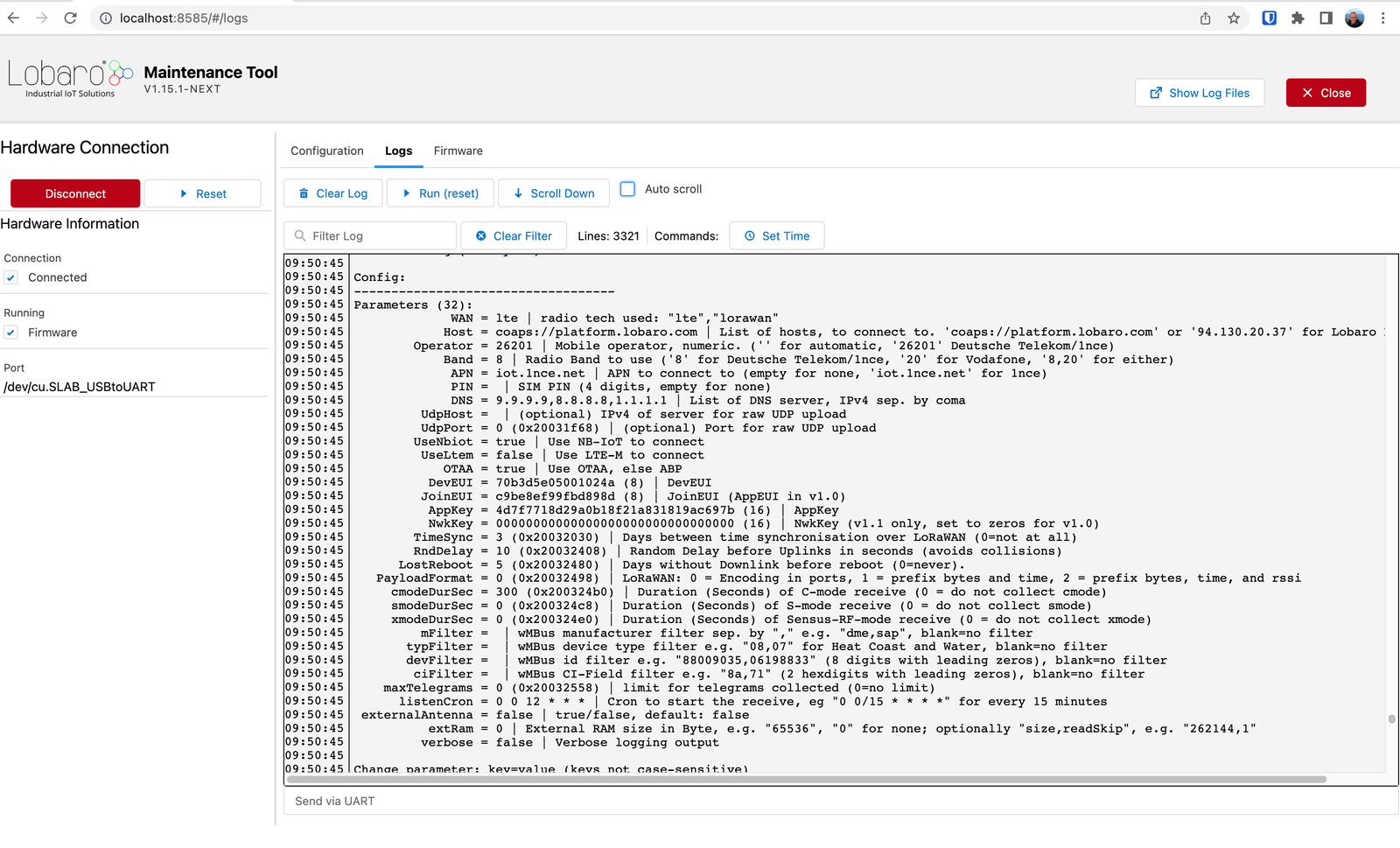 Lobaro Configuration Tool