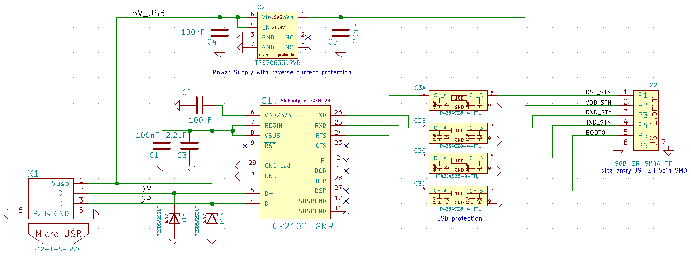 Schematic Lobaro USB Configuration Adapter V1