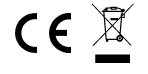 CE and WEEE conformity symbols