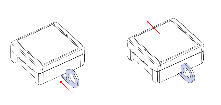 Wireless M-BUS Gateway V4 (Wandhalter Lösetool)