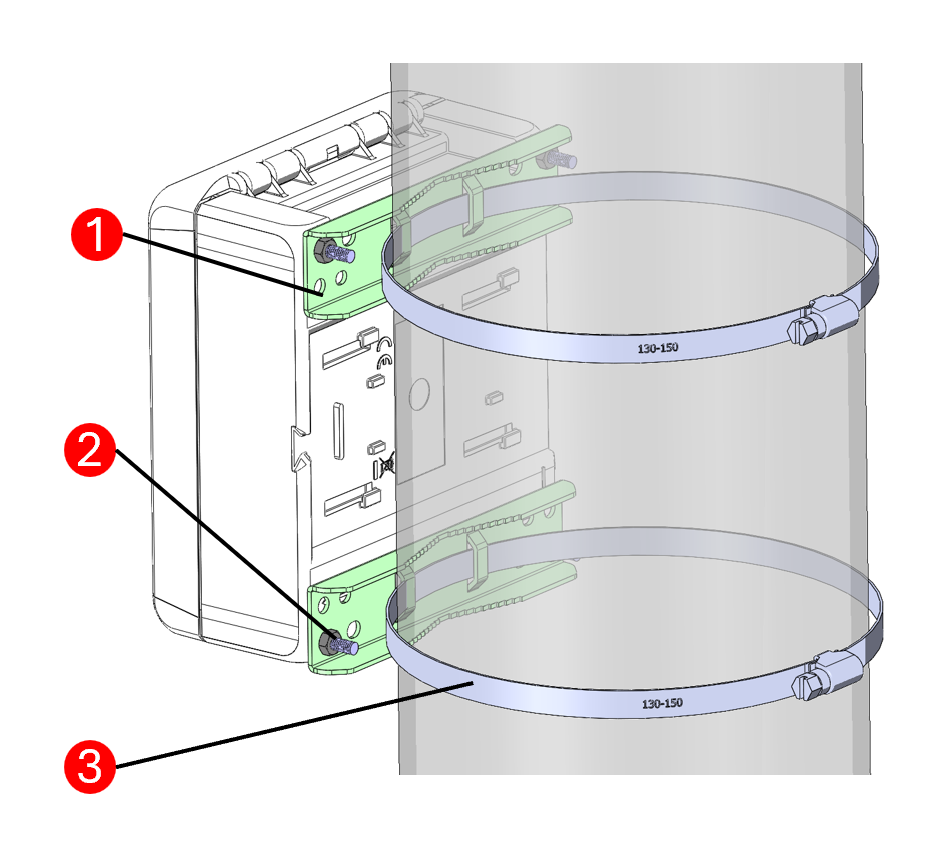 Pole mounting