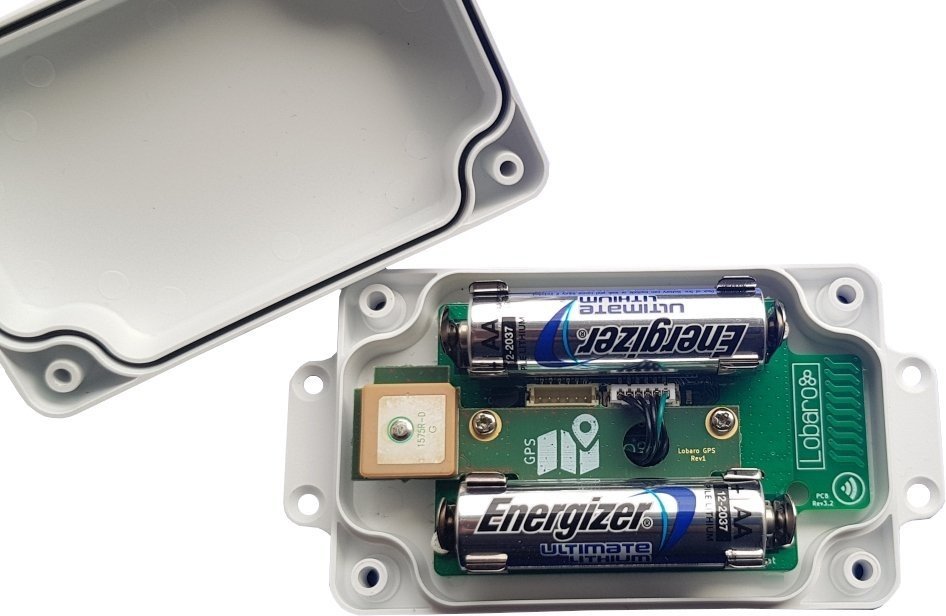 GPS Tracker hardware revision 1, opened