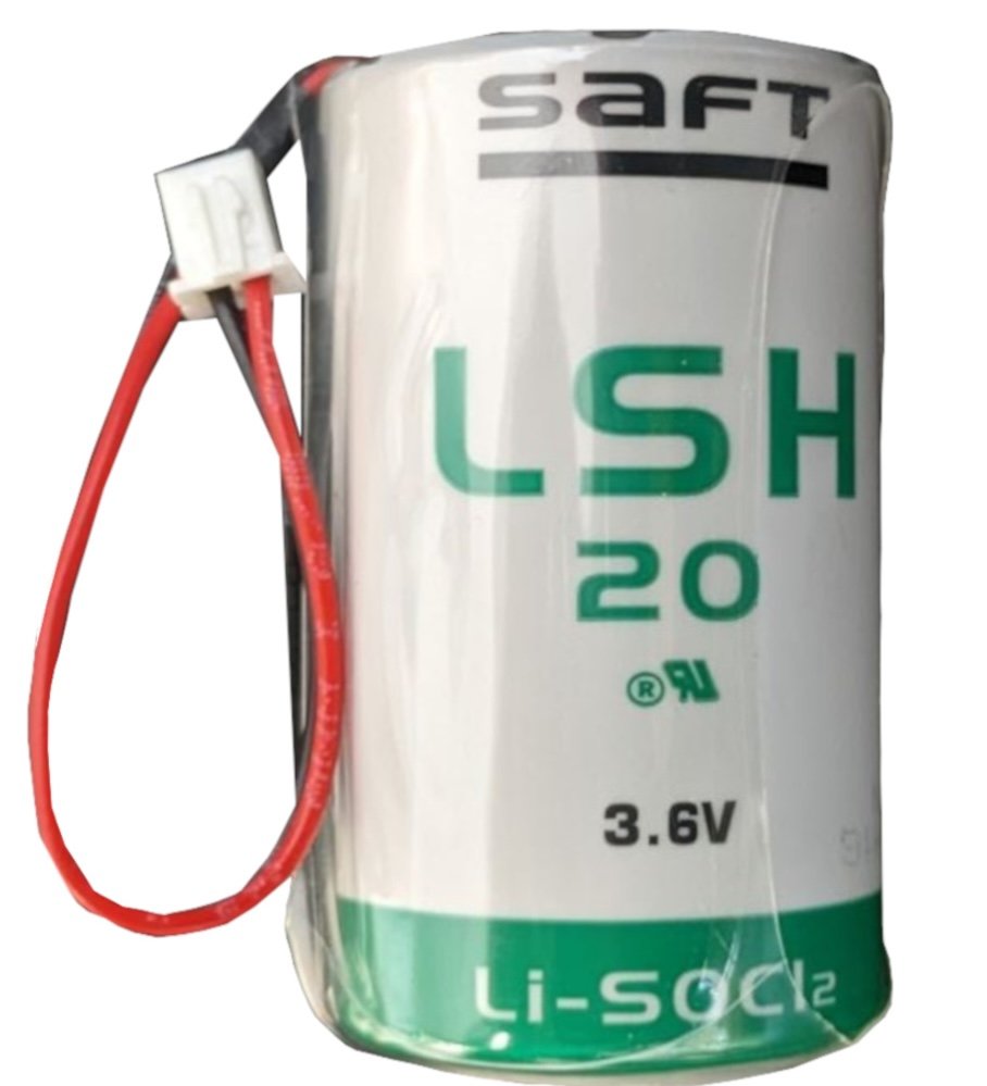 SAFT LSH20 3.6V Li-SOCl₂ battery with JST XH connector