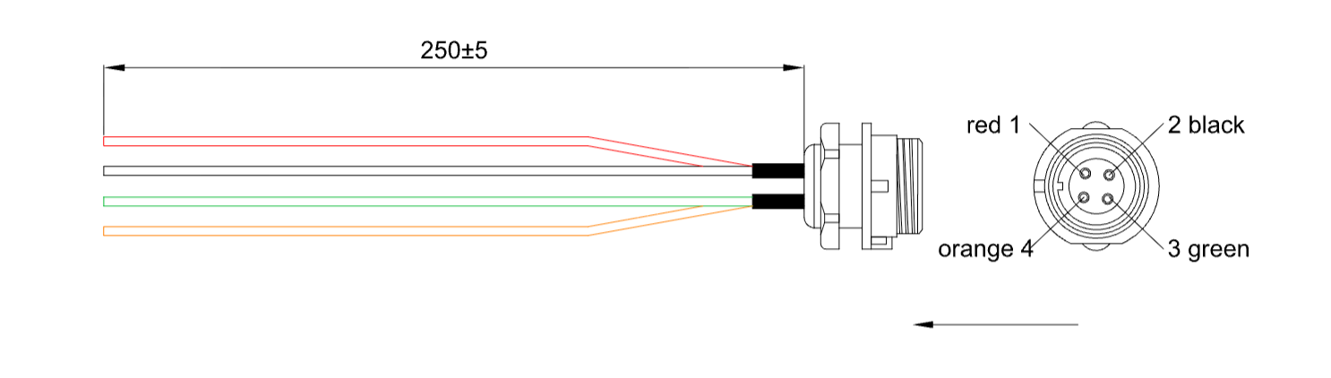 SP13 4-pin socket wiring diagram
