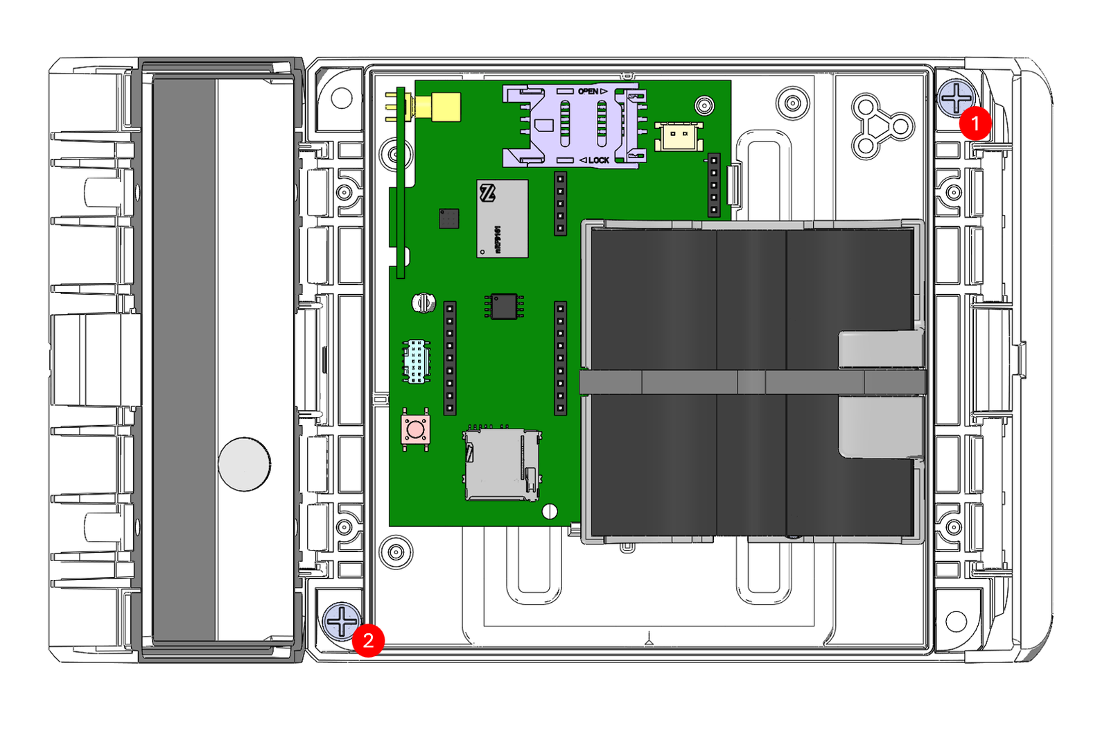 Wall mounting without a bracket