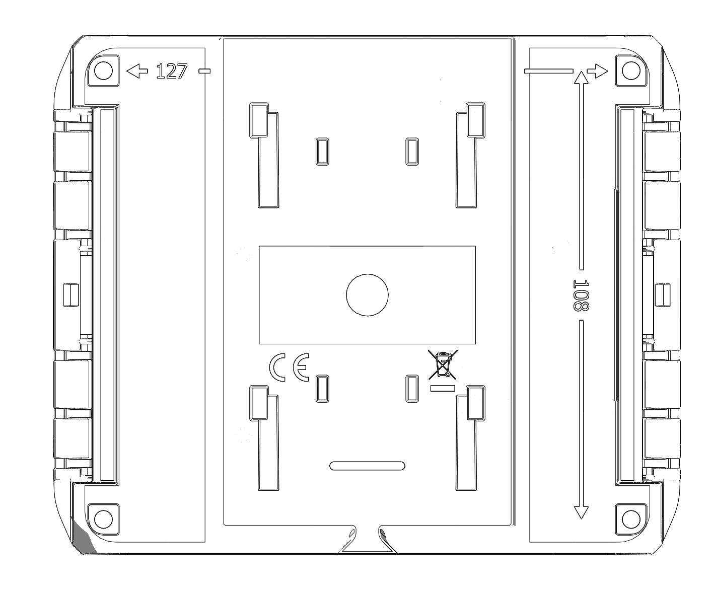 Wall mounting without a bracket